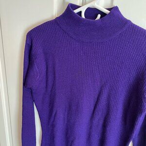 Purple Ann Taylor low turtleneck
